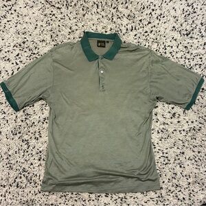 Vintage Bobby Jones Men’s Green Striped Golf Shirt - SIZE L